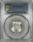 1929-D Standing Liberty Quarter PCGS MS64 Bright White Luster