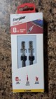 Energizer Nylon Braided Audio Cable, 8 Ft Cord for 3.5MM Audio Devices — photo 1