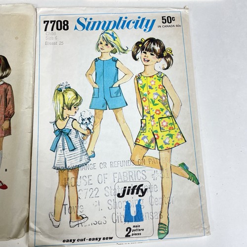 LOT of 7 Vintage 1950’s TODDLER Little Girls Dress SEWING PATTERNS McCall’s - Picture 6 of 16