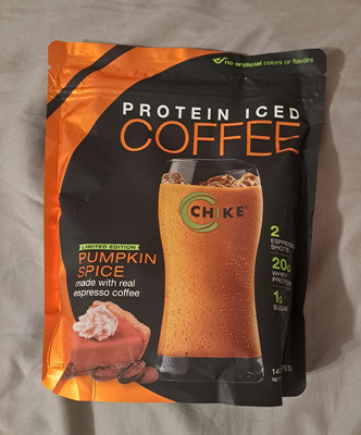 Chike Pumpkin Spice Protein Coffee.  Limited Edition Flavor.  New, Exp 7/2026