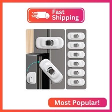 Cabinet Fridge Locks Baby Proofing, 6 Pack Child Proof Cabinet Refrigerator Lock