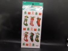 Creative Life Christmas craft Presents Stockings stickers 40pc