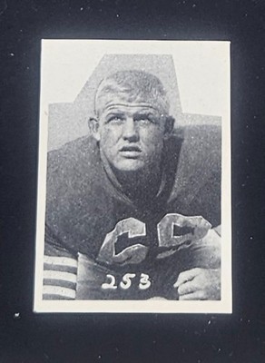 Raw 1955 All American Sports Club Football Bob Hantla #253 Hand Cut