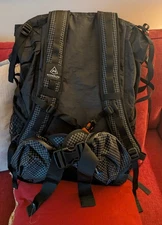 Hyperlite Mountain Gear Windrider 55L Black LARGE Ultralight Backpack