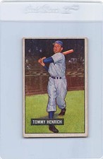 1951 Bowman #291 Tommy Henrich Yankees VG/EX *DA-E1762