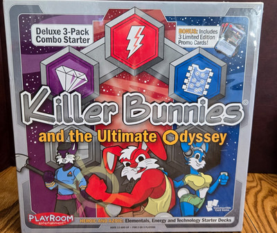 NEW Sealed !! Killer Bunnies And The Ultimate Odyssey Game PACK COMBO STARTER!