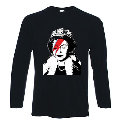 BANKSY QUEEN BITCH T-SHIRT - David Bowie Ziggy Stardust - Farbwahl