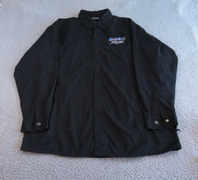 Tony Stewart #14 Shirt Men's Large Black Long Sleeve Snap Down Chase Authentic