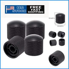 New Design: 4 Pack Black Metal Guitar Control Knobs for Ultimate Sound Control