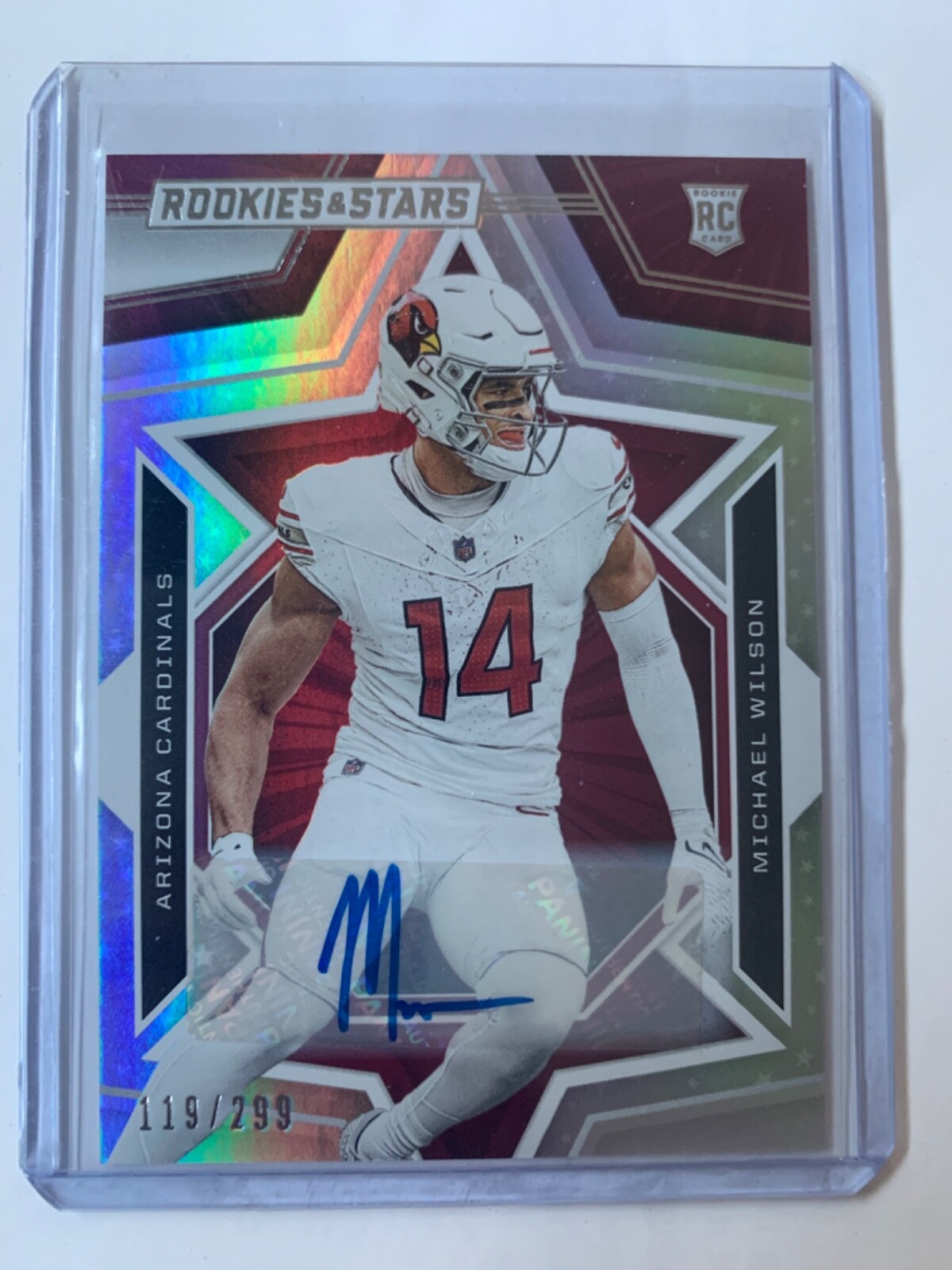 Michael Wilson Panini Rookies & Stars #170 Autograph