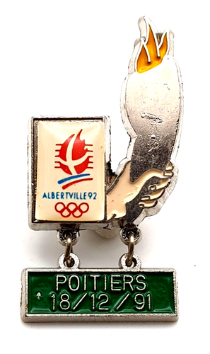 Pin's Sport Jeux Olympiques Albertville 92 Parcours la Flamme ... - eBay
