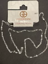 Giani Bernini 20” Disco Link Chain Necklace in Sterling Silver