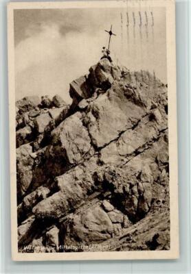 10500528 Watzmann Summit Cross 1930 Postcard Alpiner Kunstverlag 1008 Postcard Berg