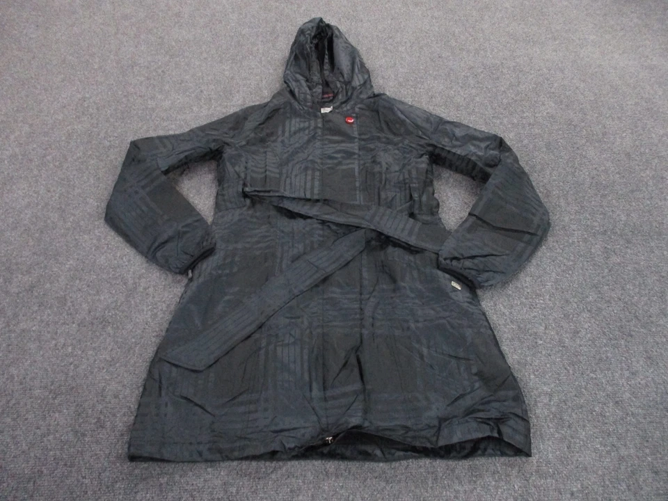 Oakley Jacket Adult M Plaid Golf Rain Coat Parka Outdoors Lined Belted Womens - Image 2 of 4