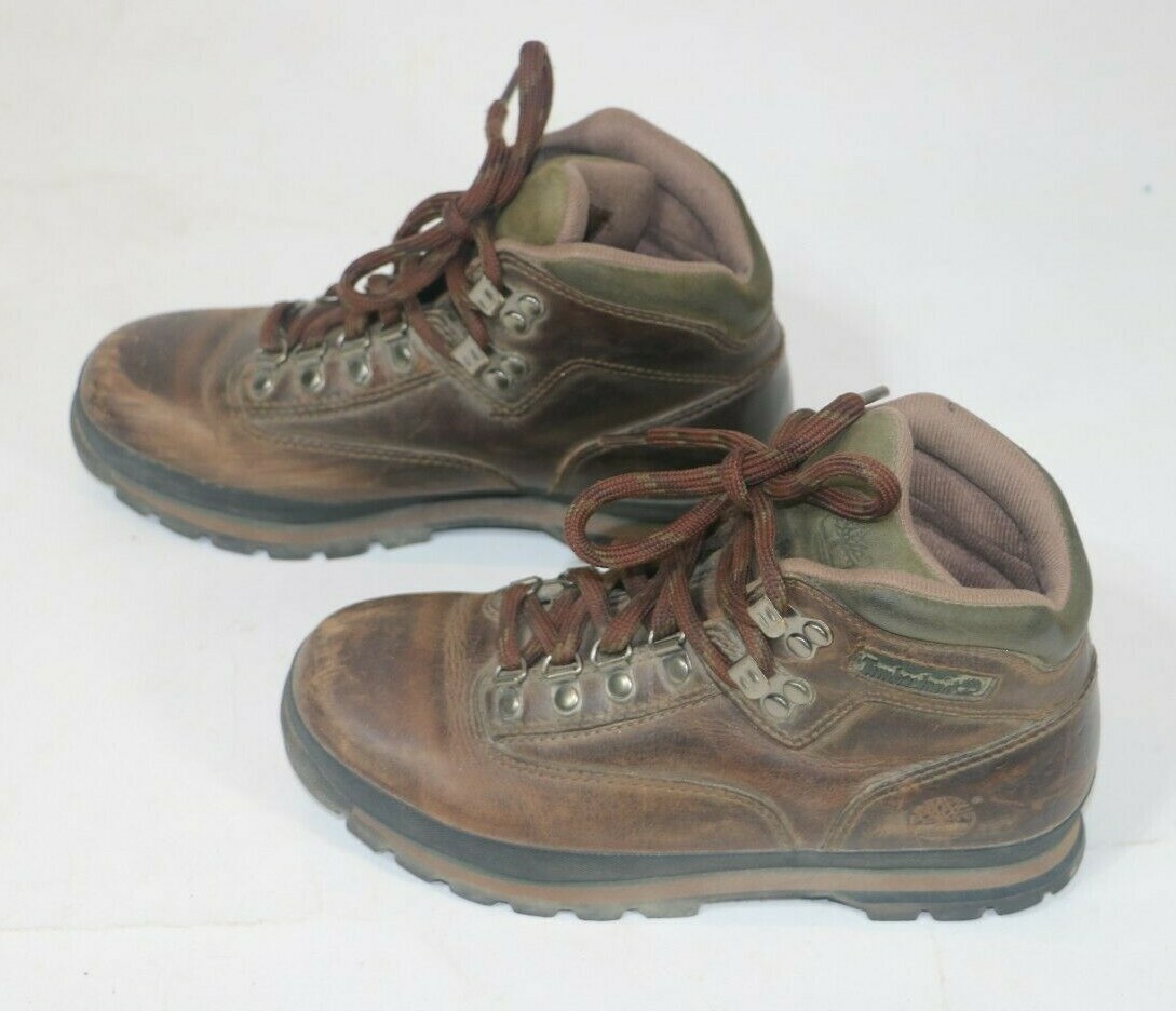 【Timberland】 Women's Euro Hiker Waterproof Boots ★ Brown Women's Euro Hiker Boot