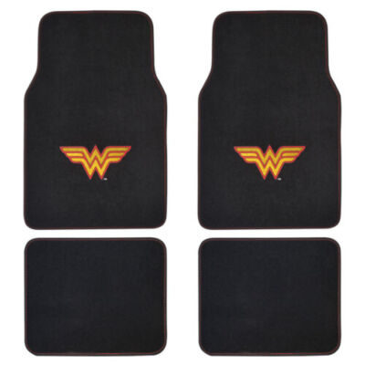 DC Comics Licensed Designs, Car Interior Accessory Floor Mats - Wonder Woman 4PC