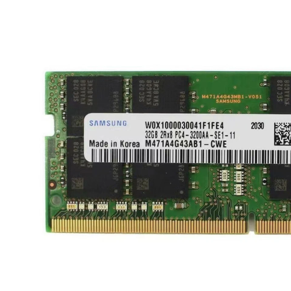 64GB (2X 32GB) Samsung DDR4 3200MHz PC4-25600 SODIMM Memory Ram M471A4G43AB1-CWE - Image 3 of 4