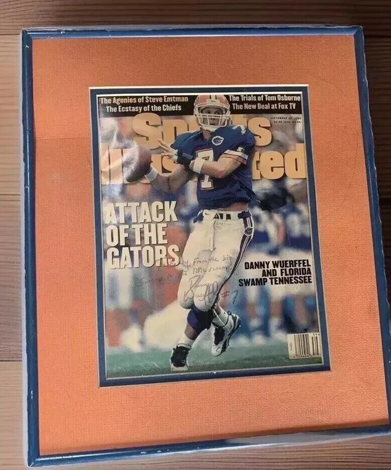 Danny Wuerffel signed 1995 Sports Illustrated Cover Framed