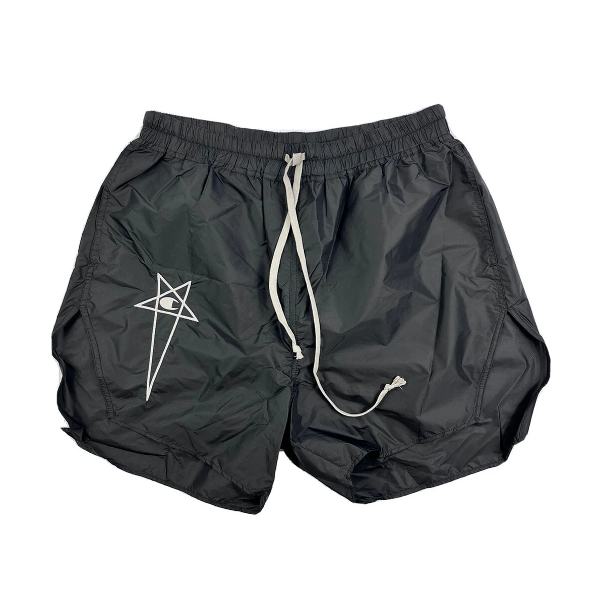 RICK OWENS X CHAMPION DOLPHIN LOGO SHORTS SIZE L eBay
