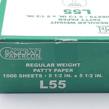 Bagcraft Papercon Hamburger Patty Paper Box of 1000 Sheets L55