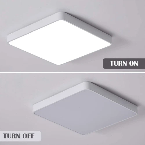Modern Square LED Dimmable Ceiling Lamp Bathroom Bedroom Kitchen Panel Down Lamp - Picture 8 of 28