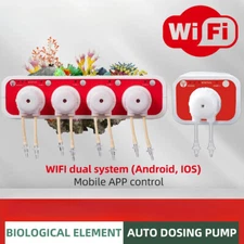 Water Pump Filter Auto Dosing Pumps Automatic Marine Reef Doser WIFI Control 12V
