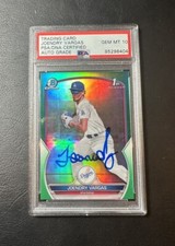 2023 Bowman Chrome Joendry Vargas Green Refractor /99 PSA 10 Auto BCP-218 