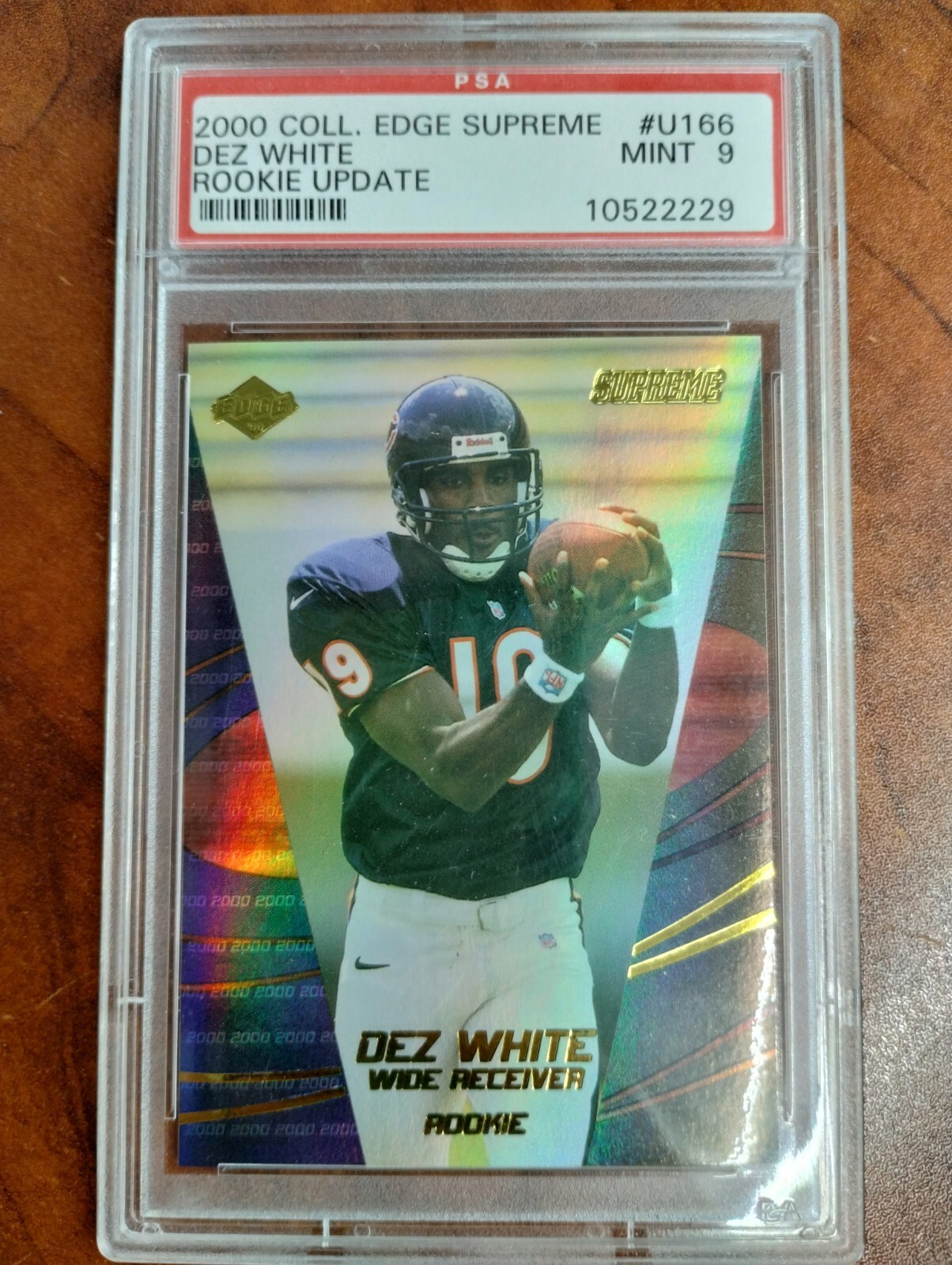 2000 COLLECTORS EDGE SUPREME #U166 DEZ WHITE ROOKIE UPDATE PSA 9 MINT