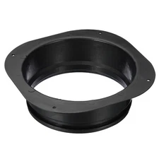 8" Duct Connector Flange Dryer Vent Wall Plate Ducting Plate Black