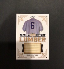 2021 Leaf Lumber Game Used Lumber SAM CHAPMAN #d 15/25 PHILADELPHIA ATHLETICS
