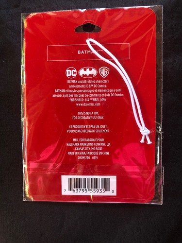 2019 Hallmark Enameled Metal Christmas Tree Ornament BATMAN - NEW - Picture 2 of 2