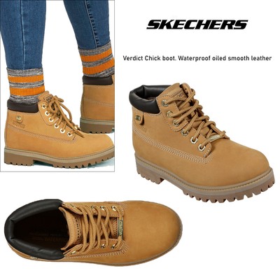skechers slip on boots