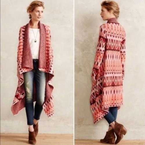 Snow Aztec Cardigan Small Wool 