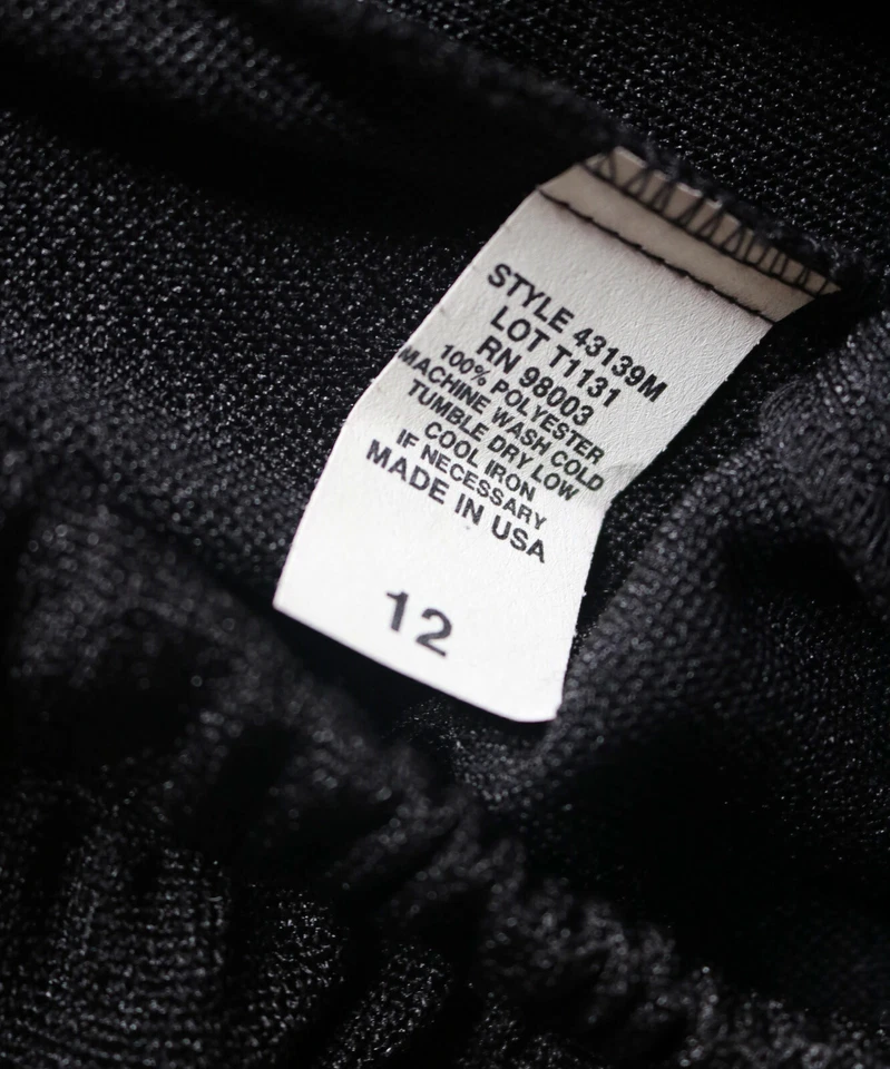 Juego de 2 - Cárdigan negro para mujer Megan Lee botón delantero y pantalones talla 12 Foto 4 de 4