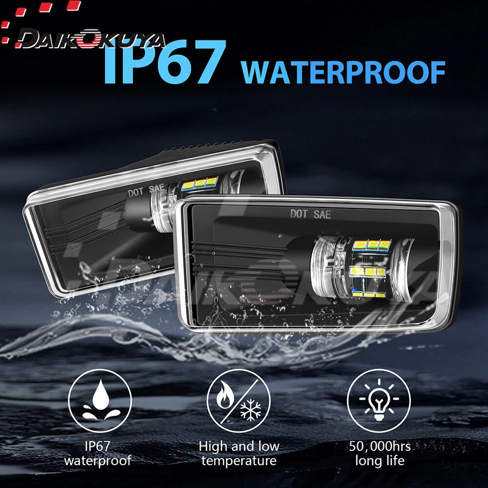 For 2007-2014 Chevy Silverado Avalanche Suburban Tahoe GMC Yukon LED Fog Lights - Image 4 of 4