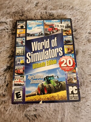 NEW! World of Simulators - Ultimate Edition for PC. 20 Games! FACTORY SEALED! 