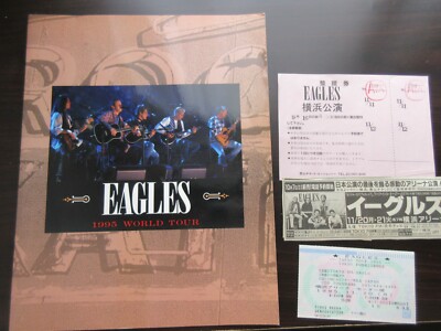 Eagles 1985 ワールドツアー ブックレット Eagles 1995 World Tour Book w Japanese YOKOHAMA Ticket Don Henley