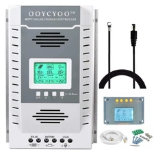 100A 80A 60A 40A MPPT Solar Panel Regulator Charge Controller 12V/24V PV 100V J5