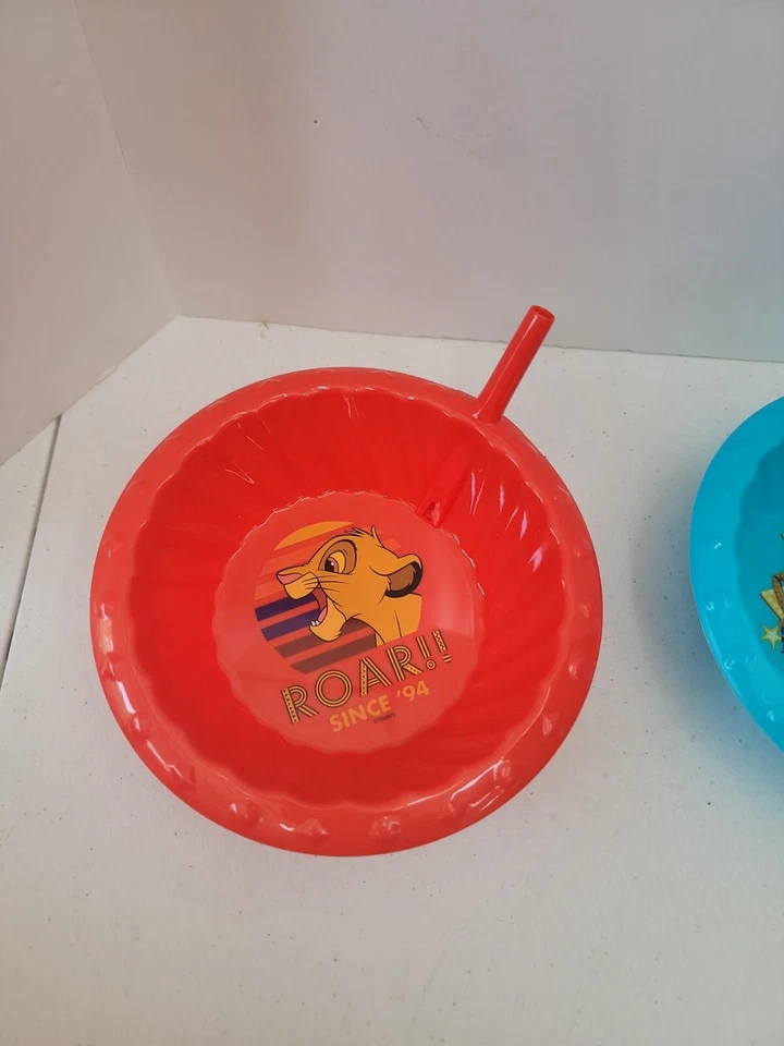 ZAK - 2 Sipper Bowls Встроенный Соломенный Суп из Зерновых Мороженое Лев Король игрушка история - Изображение 4 из 4