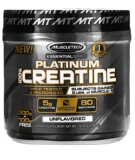 Essential Series, Platinum 100% Creatine,Unflavored,14.11 oz (400 g) By USA Ship