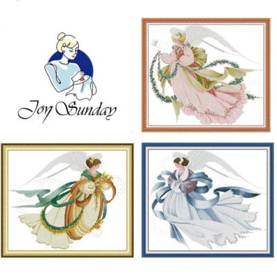 Angel of Summer Winter Autumn Counted Cross Stitch Kit Joy Sunday