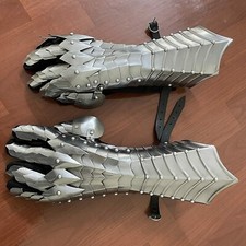 Nazgul Sliver Gauntlets Steel Medieval Armor Gloves Lord of the Rings