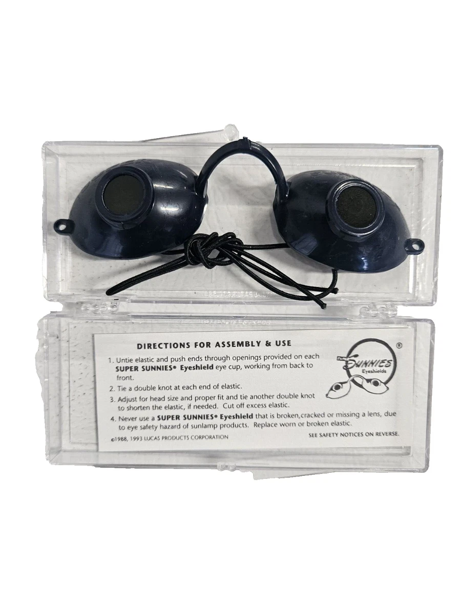 Paquete de 2 gafas flexibles para cama de bronceado Super Sunnies protección ocular UV