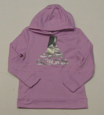 NWT YOUTH ADIDAS Light Purple Logo Pullover Hoodie Jacket Sz Large 14