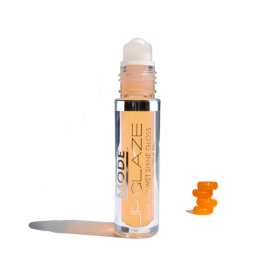 MODE Lip Gaze Butterscotch Flavored Roll On Lip Gloss Yummy Sheer Wet Shine  