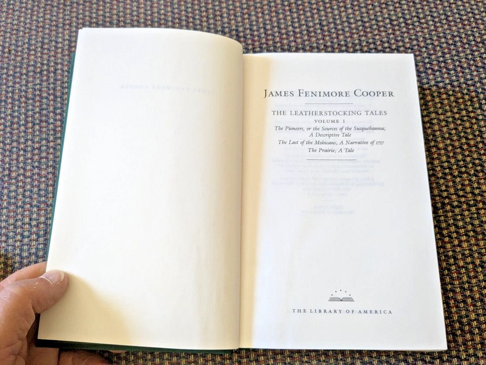 James Fenimore Cooper Leatherstocking Tales Vol 1- Library of America FAST SHIP - Image 3 of 3