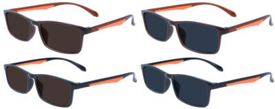 TR - 90 Sonnenbrille / Lesebrille AUTUMN II  mit Tönung und auswählbarer Stärke