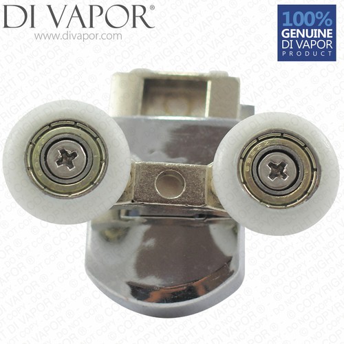 Rodillo de puerta de ducha Di Vapor (R) cuadrante inferior | tamaño de rueda de 22 mm/23 mm/25 mm - Imagen 7 de 7