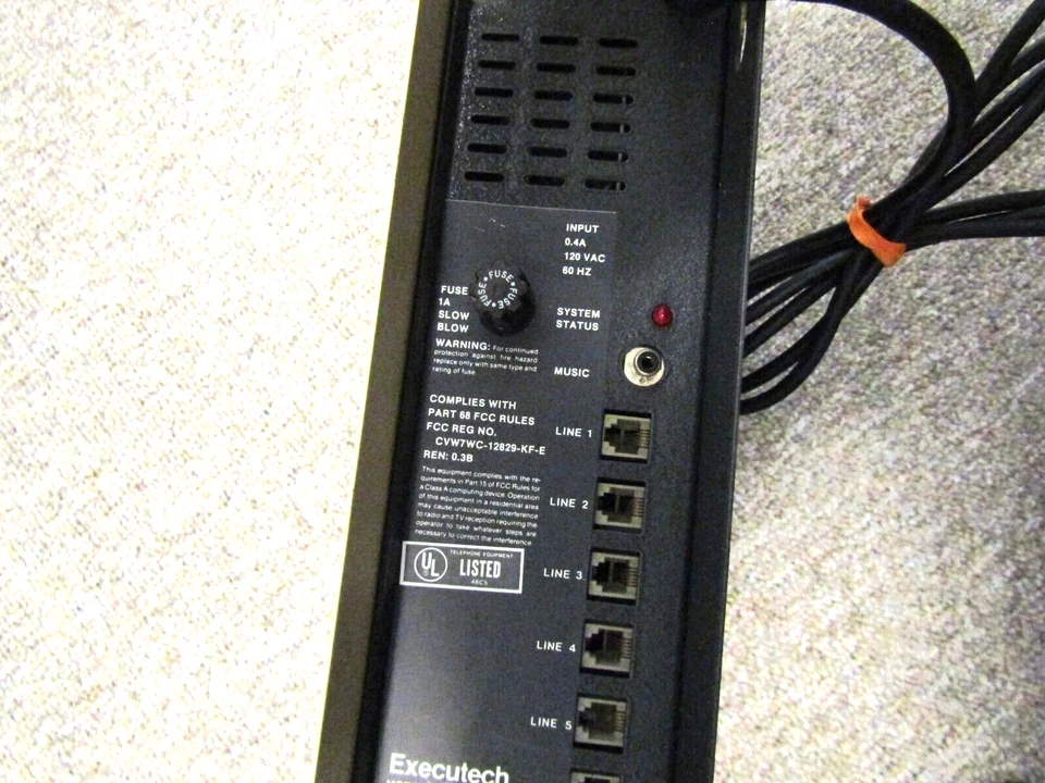 Comdial Executech Model 616BKSU 6 LINES Station Phone System made in USA - Image 3 of 4