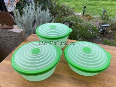 Tupperware Stuffables Set TUPPERWARE GREEN ROUND MODULAR MATES STUFFABLES STUFFABLE SET OF 3 | eBay